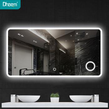 China Hotel Bathroom Magnifying Fog Light Multicolor Led Lighted Mirror With Blue Tooth Speaker for sale