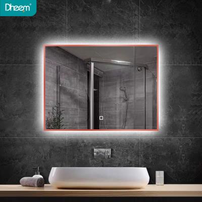 China DHEEM Bright Intelligent Led Badkamer Les Spiegel Hotel Bathroom Mirrors With Led Lights for sale