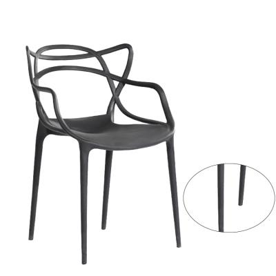 China Dining chair factory direct sale hot single plastic cafe pp chair for sale