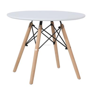 China Modern High Quality Modern Dining Table With Beech Leg Child Solid Wood Table for sale