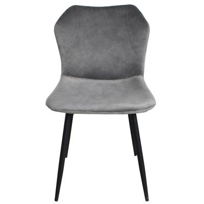 China Modern Small Single Chair Dining Chair Velvet Fabric Chair for sale