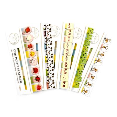 China Self adhesive fast delivery custom bookmark set different shaped sticky office notes kawaii for sale