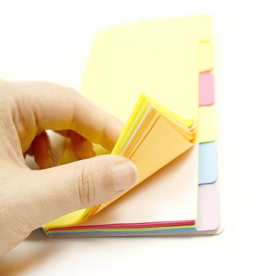 China Self Adhesive Recycled Notepad Removable Sticky Notes Custom Logo With Flags Page for sale