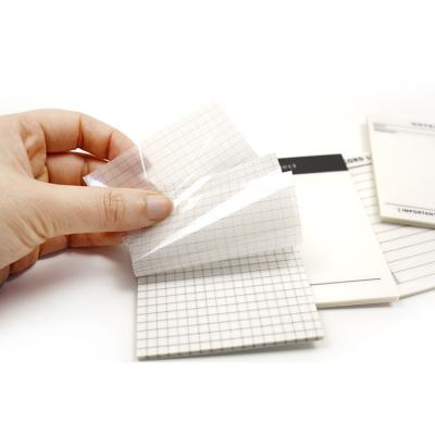 China Waterproof Planner Self Adhesive Customized Clear Notepad To Do List Sticky Notes for sale