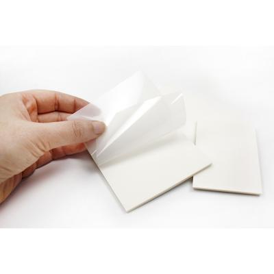 China RTS Self Adhesive Fast Delivery Take Note Translucent Waterproof Pet Clear Sticky Notes for sale