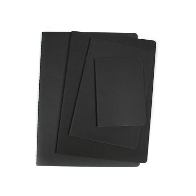 China Sweet / Exquisite Black Typesetting Paper Custom Simple Gift Stationery School Notebooks for sale