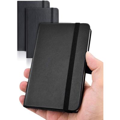 China Gift soft / exquisite black faux custom handheld pu embossed planner business p u leather notebook for sale