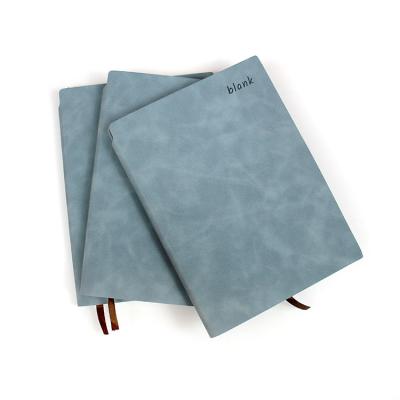 China Soft/Exquisite gift Customized good quality pu leather notebook classic rectangle pu cover notebook for sale