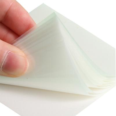 China Hot Selling Self Adhesive CMYK Customized 7.6*7.6cm Waterproof Translucent Sticky Note With Box for sale