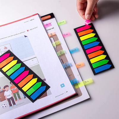 China Arrow Low Price Sticky Notes Shape Self Adhesive Water Resistant Custom Colorful Small Tapes Transparent for sale