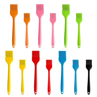 China Easily Cleaned Grill Oil Brush Tool Silicone High Temperature Barbecue Basting Pastry Brush For BBQ Cooking for sale