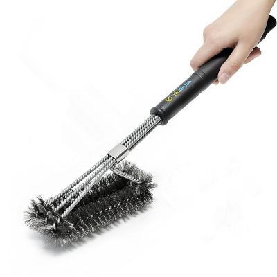 China Welded Easy Clean Multi Functional Stainless Steel BBQ Grill Brush Cleaning Brush Barbecue Tool for sale