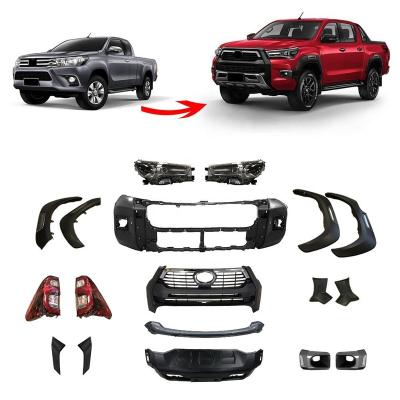 China New 2018 Aluminum Body Parts 4x4 Body Kit For Toyota Hilux Revo 2016 Upgrade To Rocco 2020 for sale