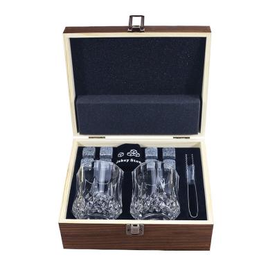 China Sustainable Hot Selling Natural OEM Customized Luxury Whiskey Stones Set for sale