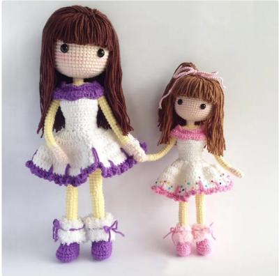 China Plush Custom Factory Direct Sells 100% Handmade Crochet Amigurumi Wholesale Dolls Stuffed Toys For Baby for sale