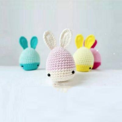 China Over 100 styles to choose OEM diy wholesale opener big crochet baby Easter bunny plush carrot baskets easter eggs toys for kids for sale