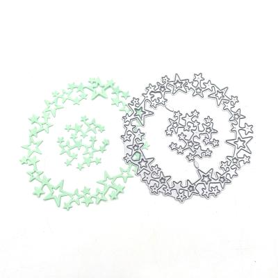 China Europe Die Cut Embossed Mold Album Die Cut Circle Star For DIY Scrapbooking Emboss Decorative Handcraft for sale