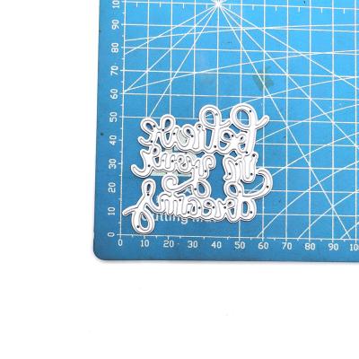 China Europe metal die cutting dies Scrapbooking craft die cut letters for DIY scrap embossing book photo album paper for sale