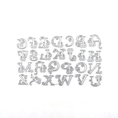 China Europe Mold Craft Die Cutting Die Letter 26pcs For DIY Card Making New 2021 Crafts Embossed Cards for sale