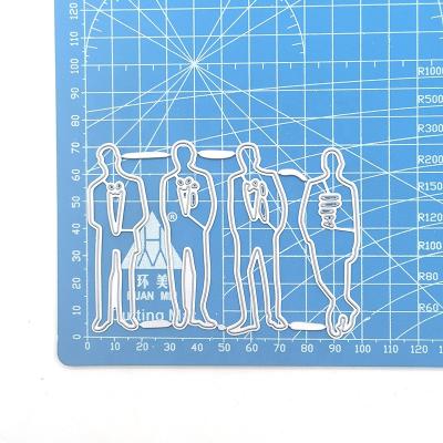 China Europe cut dies with human paper craft metal cutting dies for DIY scrap booking photo album embossing paper cards for sale