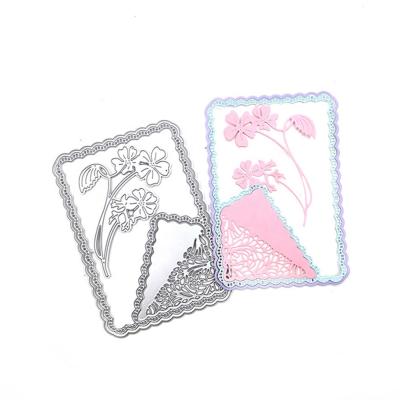 China Europe Metal Die Cuts For Card Making Album Cutting Die Flower Frame For DIY Scrapbooking New 2021 for sale