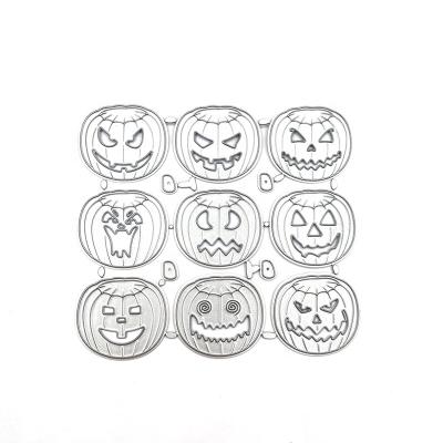 China Hot 9pcs Europe Pumpkin Cutting Dies For Card Making Scrapbooking Decoration Crafts Cutting Template for sale