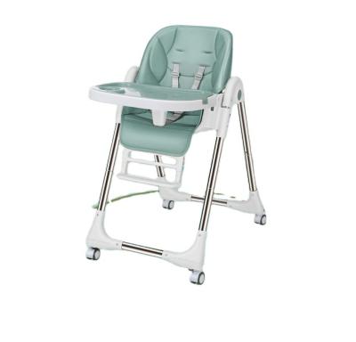 China Contemporary Portable Folding PU Leather Baby Multifunctional Plastic Feeding Umpire Chair Dining Chair For KidsChildren Eat Chair for sale