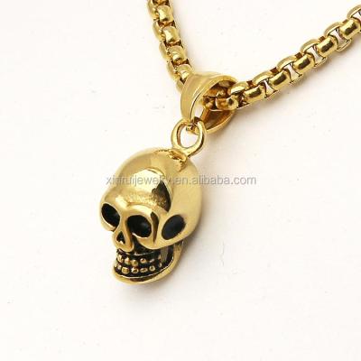 China FASHIONABLE Skull Head Manly 316L Stainless Steel Pendant Necklace Pendant for sale