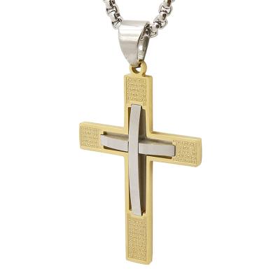 China Best Religious Stainless Steel Jewelry Religious Jesus Cross Pendant for sale