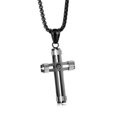 China Statement Necklace 2019 Fashion Jewelry Statement Religious Cross Necklace for sale