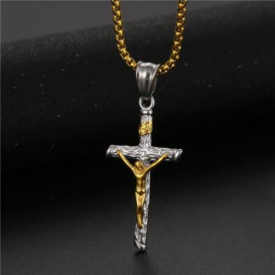 China Religious Wholesale Gothic Catholic Cross Stainless Steel Pendant Jewelry for sale