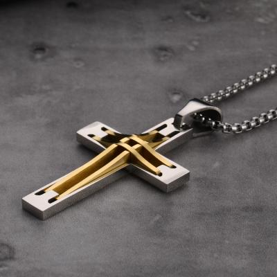 China China Factory Stainless Steel Religious Custom Charm Cross Pendant for sale