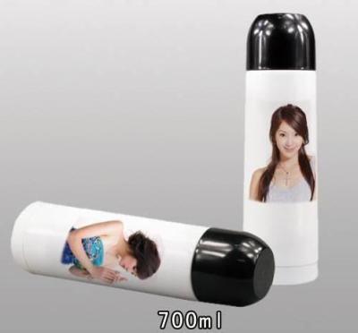 China O jarro thermo pequeno branco da sublimação 750ML com imagens imprime à venda