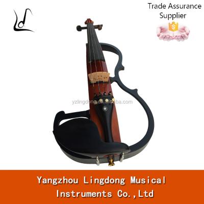 China Advanced solid wood electric violins 4/4 flawless china ebony parts for sale