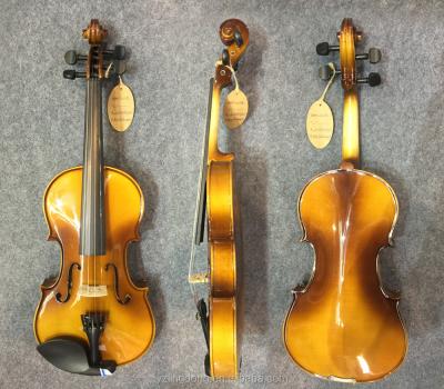 China Hot sale solid soildwood students violin impeccable fitness 1/8-4/4 for sale