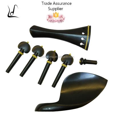 China Violin. china violin carved ebony pegs chinrest ebony tailpiece ebony wood for sale