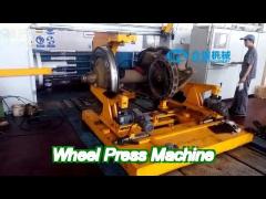 3500kn locomotive wheelset press machine with double cylinders
