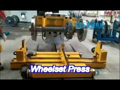 cnc horizontal wheel press machine 300 tons with preassembly stand