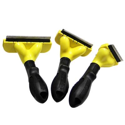 China Solvent Viable Yellow Hair For Dog Cat Small Animal Grooming Comb Tickling Fur Cleaning Sweep Hair Clippers Tools for sale