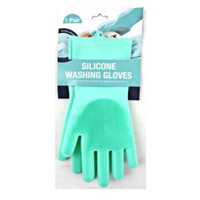 China High Quality Reusable Hand Hair Silicone Pet Cleaning Gloves For Dog Rubber Cleaning Glove for sale