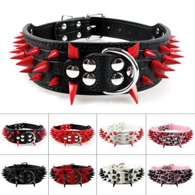 China Low Price Reflective Heavy Dogs Metal Soft Rivet-On Rivet Studs Leather Dog Collar for sale