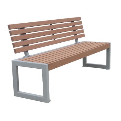 China Modern Wpc Benche Rustic Recycle Plastic HDPE Wpc Outdoor Garden Patio Benches Slat for sale