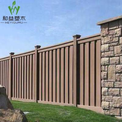 China Contemporary wooden outdoor compound wpc playground fences plastic compound fence for sale