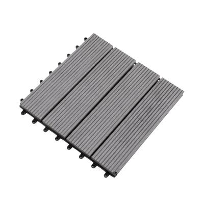 China Traditional indoor outdoor wood plastic wpc interlocking decking tiles composite decking for sale