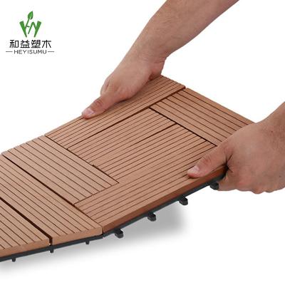 China Contemporary WPC Tiles Waterproof Indoor Outdoor Wpc Deck Tile Cheap wpc Decking Tiles for sale