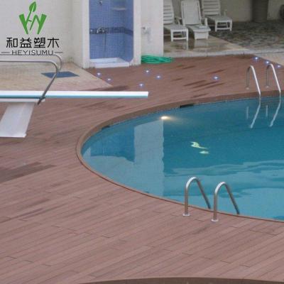 China Contemporary Wood Decking WPC Plastic Composite Outdoor Timber Flooring Deck Pool Flooring for sale