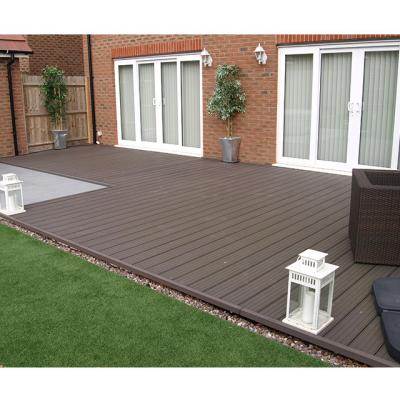 China Outdoor minimalist doghouse pvc wpc decking rubber bamboo wood flooring for sale