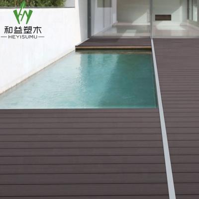 China Contemporary wpc flooring wood composite terrace decking plastic outdoor wpc decking for sale