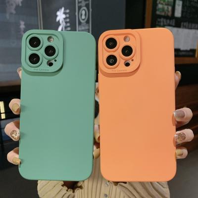 China Shockproof For iPhone 13 Promax Case With Camera Cover Protect Peach Bumper Case For iPhone 13 Lens Protective Case for sale