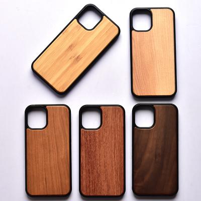 China Shockproof Wood For iPhone 11 Cover Accessories Made Of Bamboo Wooden Phone Case For iPhone 12 13 Wooden Case for sale